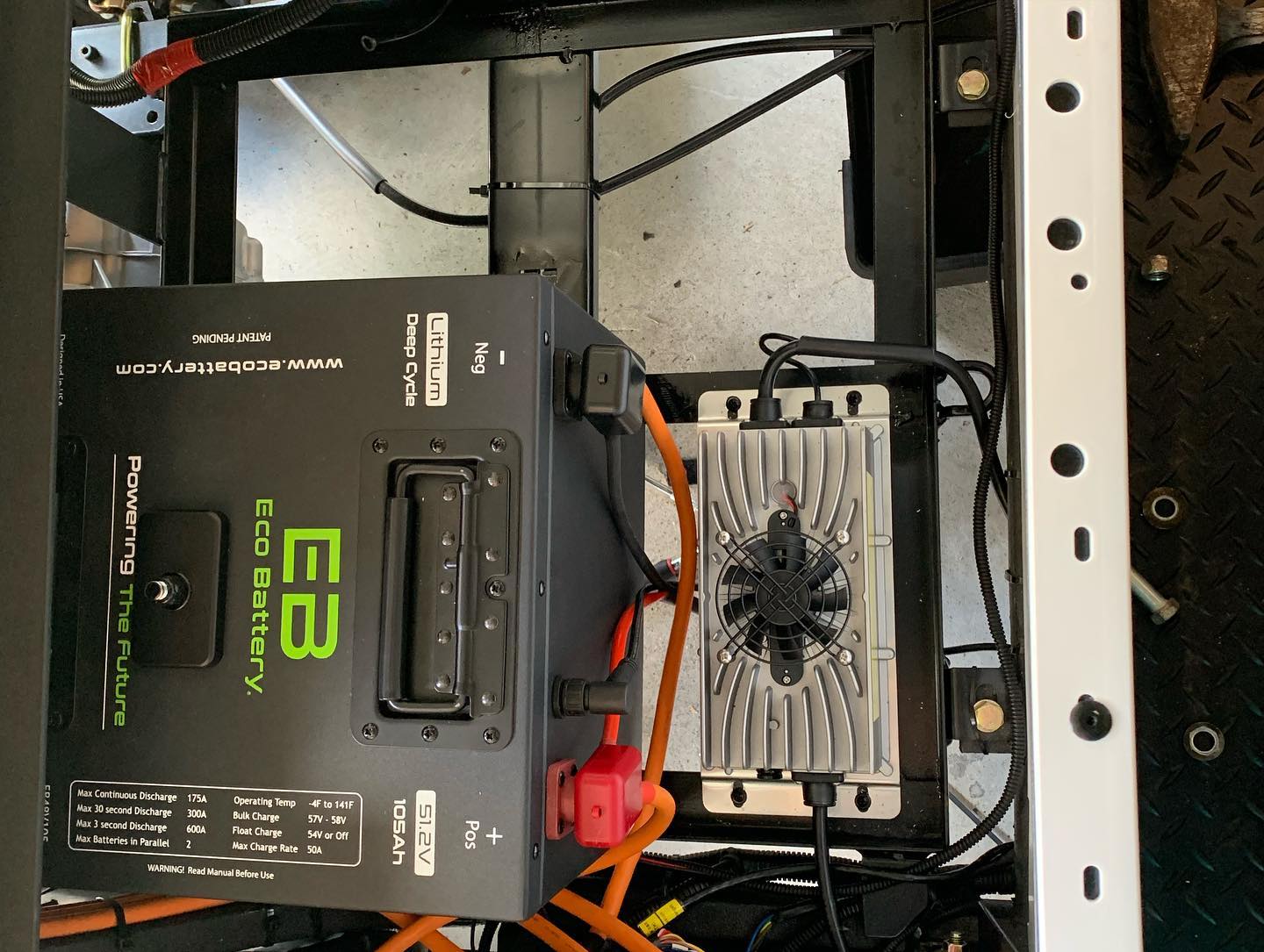 Eco Battery 51v 105ah Lithium Conversion for Club Car Models