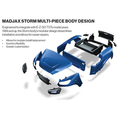 MadJax Storm Body Kit Conversion Black for EZGO TXT & Navitas Chassis