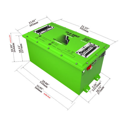 Bolt Energy USA 72v 105ah "Big Power" Lithium Conversion for EZGO Models