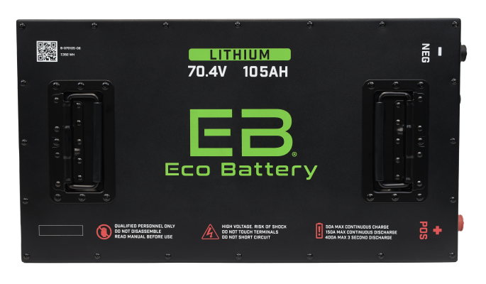 Eco Battery 70v 105ah Lithium Conversion for Club Car Models