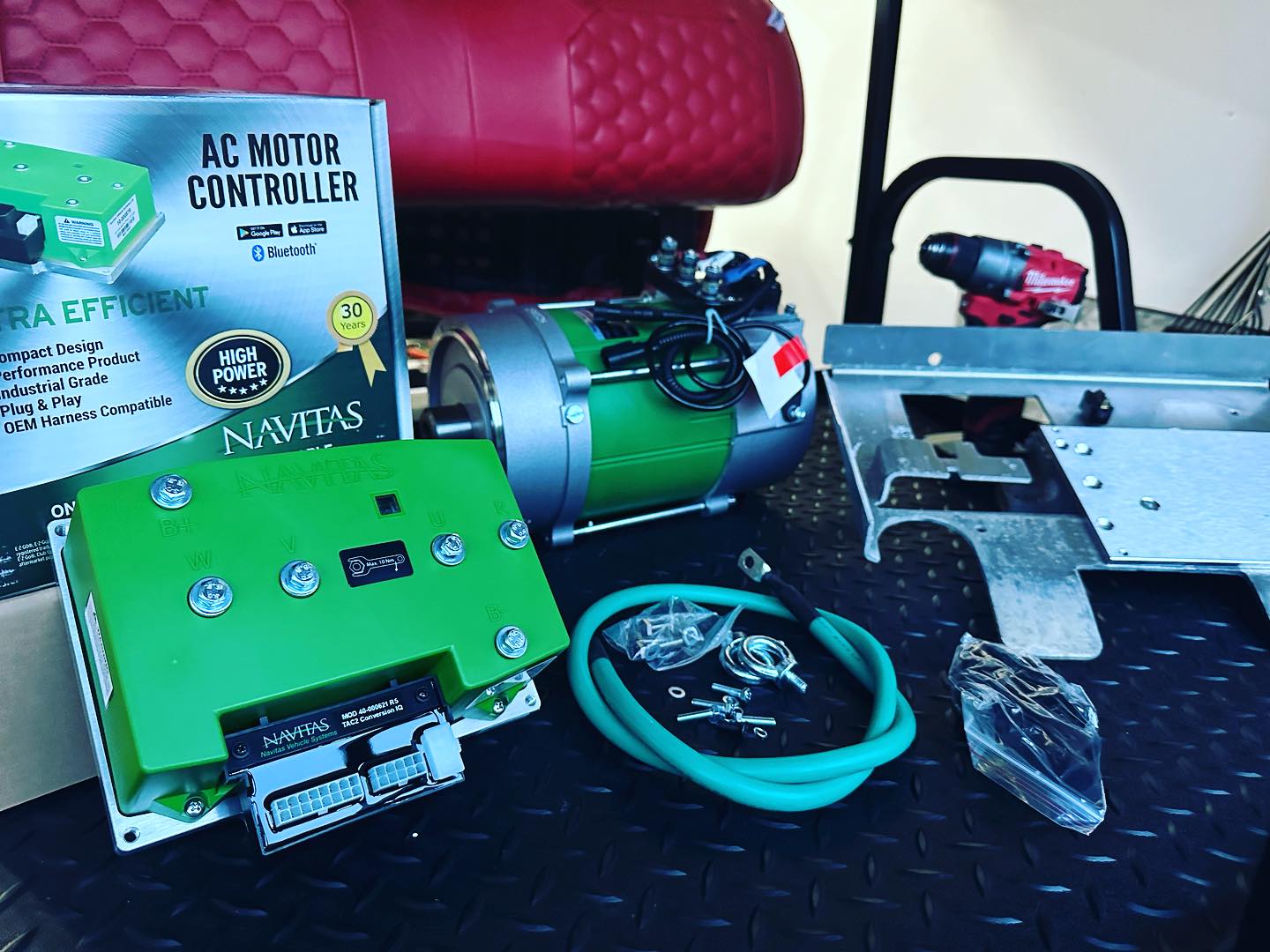 Navitas AC Drive System Conversion Kit for EZGO TXT